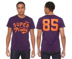 Superdry Men's Collegiate Graphic Tee / T-Shirt / Tshirt - Lex Purple