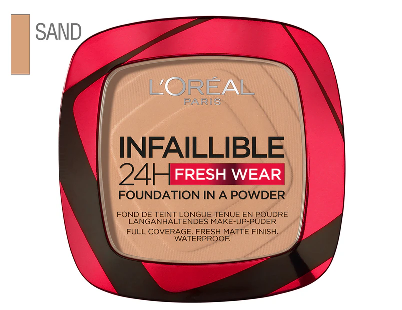 L'Oréal Infallible 24-Hour Foundation in a Powder 9g - Sand