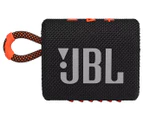 JBL GO 3 Mini Bluetooth Speaker - Black/Orange