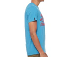 Superdry Men's Collegiate Graphic Tee / T-Shirt / Tshirt -  Azure Teal