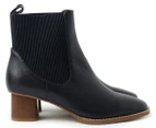 Walnut Melbourne Women's Imogen Leather Boot - Black