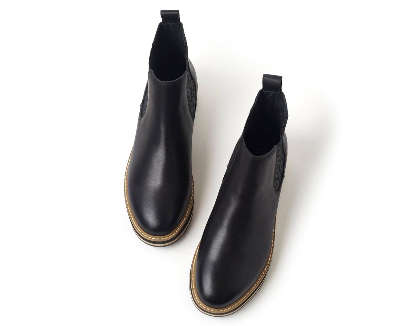 walnut melbourne jade leather boot black glitter
