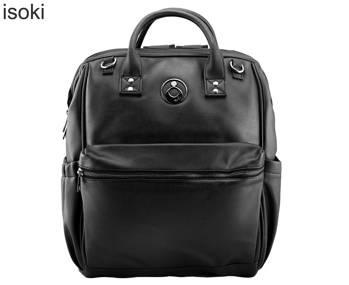 Isoki Byron Nappy Bag Backpack - Onyx