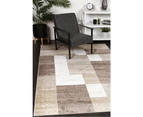 Windjana Abstract Geometric Beige Rug 240x330cm