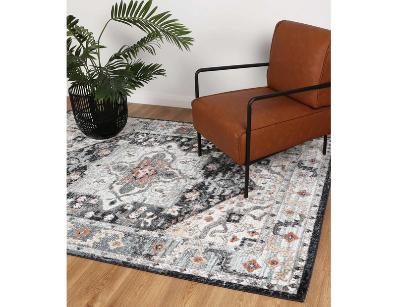 Equity Mchenry Traditional Dark Grey Rug