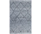 Ambarsar Raequan Navy Blue Tribal Rug