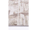 Windjana Transitional Geometric Latte Rug 280x380cm