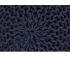 Big Bedding Australia Ava Knitted Pouf NAVY BLUE