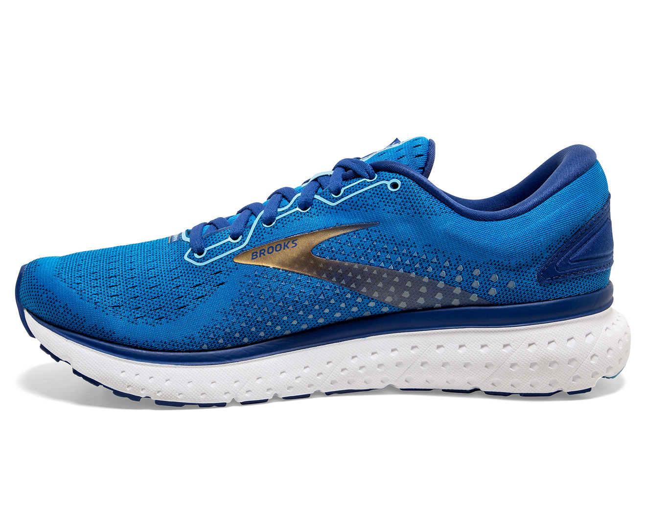 Brooks Men's Glycerin 18 Running Shoes - Blue/Mazarine/Gold | Catch.co.nz