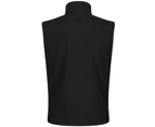 Regatta Mens Flux Softshell Bodywarmer / Sleeveless Jacket Water Repellent And Wind Resistant (All Black) - RG1493