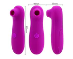 Sucker Vibrator Sucking Oral Stimulator Nipple Clitoris Suction - Purple