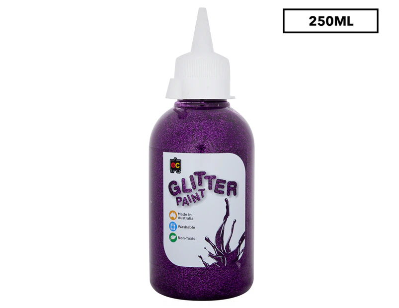 Educational Colours Glitter Paint 250mL - Fairy Purple