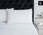 Sheridan Puttman King Bed Sheet Set - White