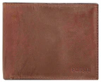 Fossil Derrick RFID Large Coin Pocket Bifold - Brown