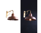 Florence Aged Copper Vintage Wall Light