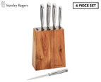 Stanley Rogers 6-Piece Tapered Vertical Knife Block Set