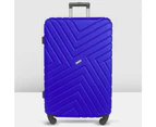 Royal Blue Maze Series 28" Large Suitcase