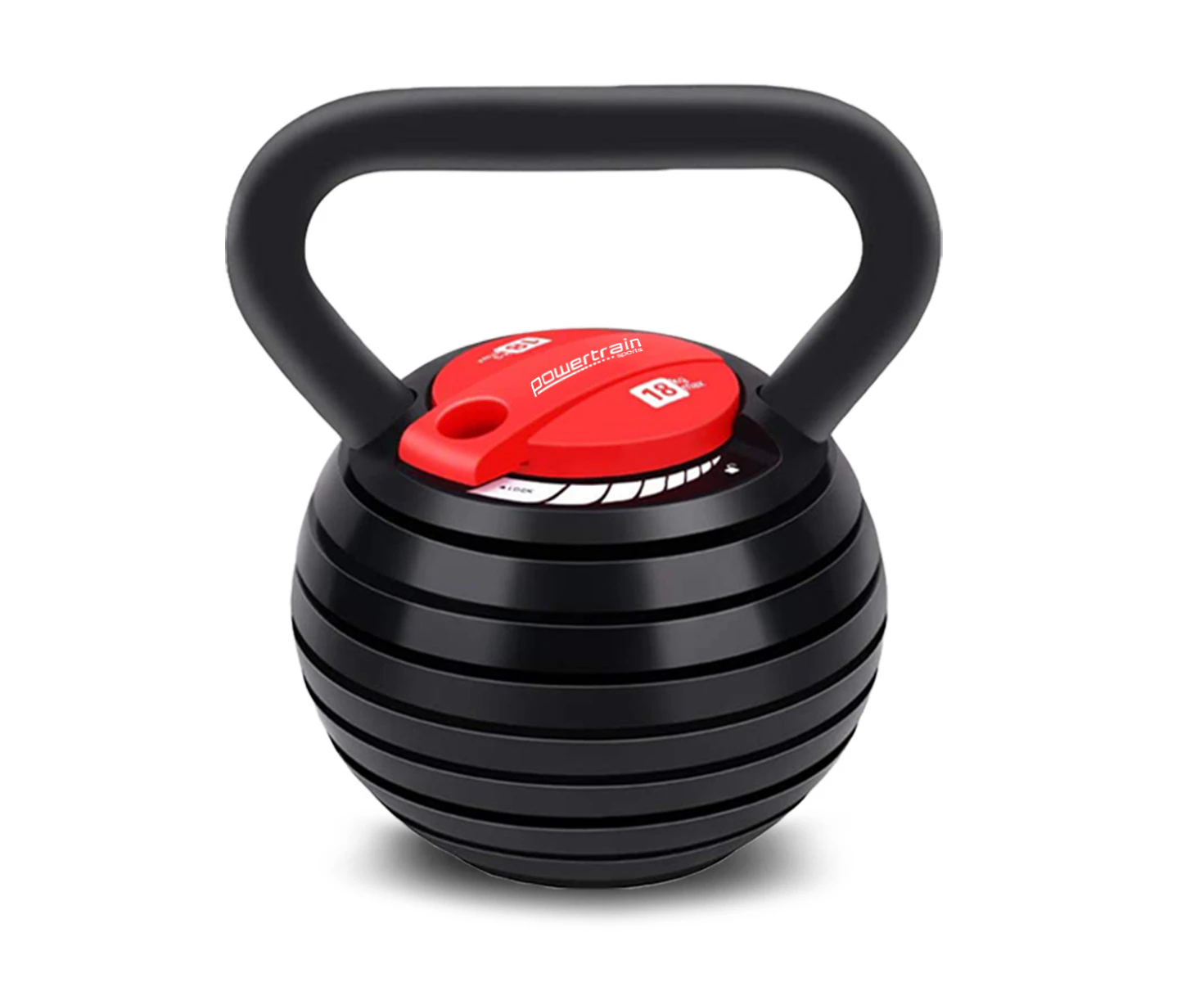 Powertrain Adjustable Kettle Bell Weights Dumbbell 18kg