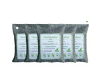 NOVBJECT 5 x 200g Air Purifying Bags Activated Bamboo Charcoal Bags for Home, Car, Shoes
