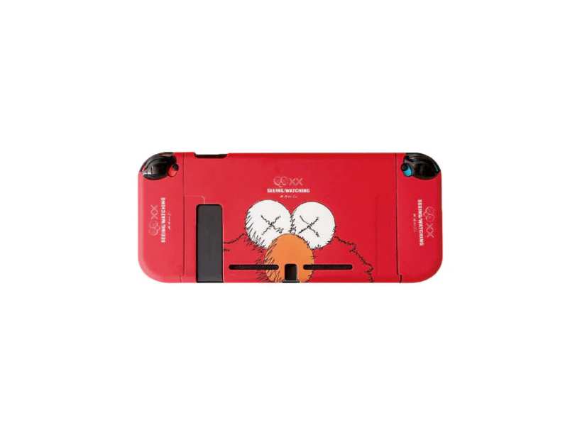 Ymall Red Sesame Street Hard PC Switch Case Console NS Joycon Handheld Controller Separable Protector Cover for nintendo switch I04