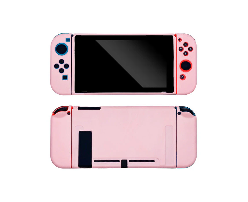 Ymall Switch Case Console NS Joycon Handheld Controller Separable Protector Soft TPU Cover for nintendo switch - Pink