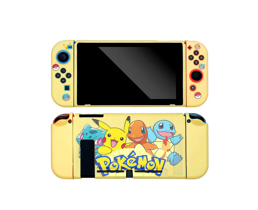 Ymall Soft Pokemon TPU Switch Case Console NS Joycon Handheld Controller Separable Protector Cover for nintendo switch - H09