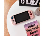 Ymall Switch Case Console NS Joycon Handheld Controller Separable Protector Soft TPU Cover for nintendo switch - Pink