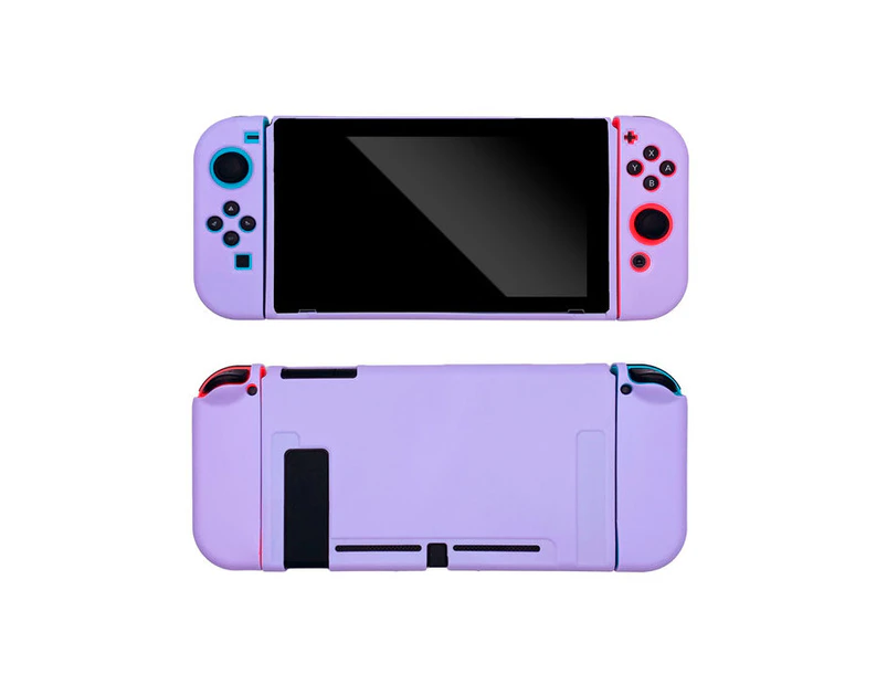 Ymall Switch Case Console NS Joycon Handheld Controller Separable Protector Soft TPU Cover for nintendo switch - Purple