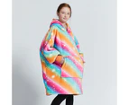 Luxplus - Rainbow Blanket Hoodie For Kids