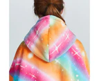 Luxplus - Rainbow Blanket Hoodie For Kids