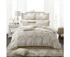 Corinthian Pearl Embellished Quilt Cover Set - Queen