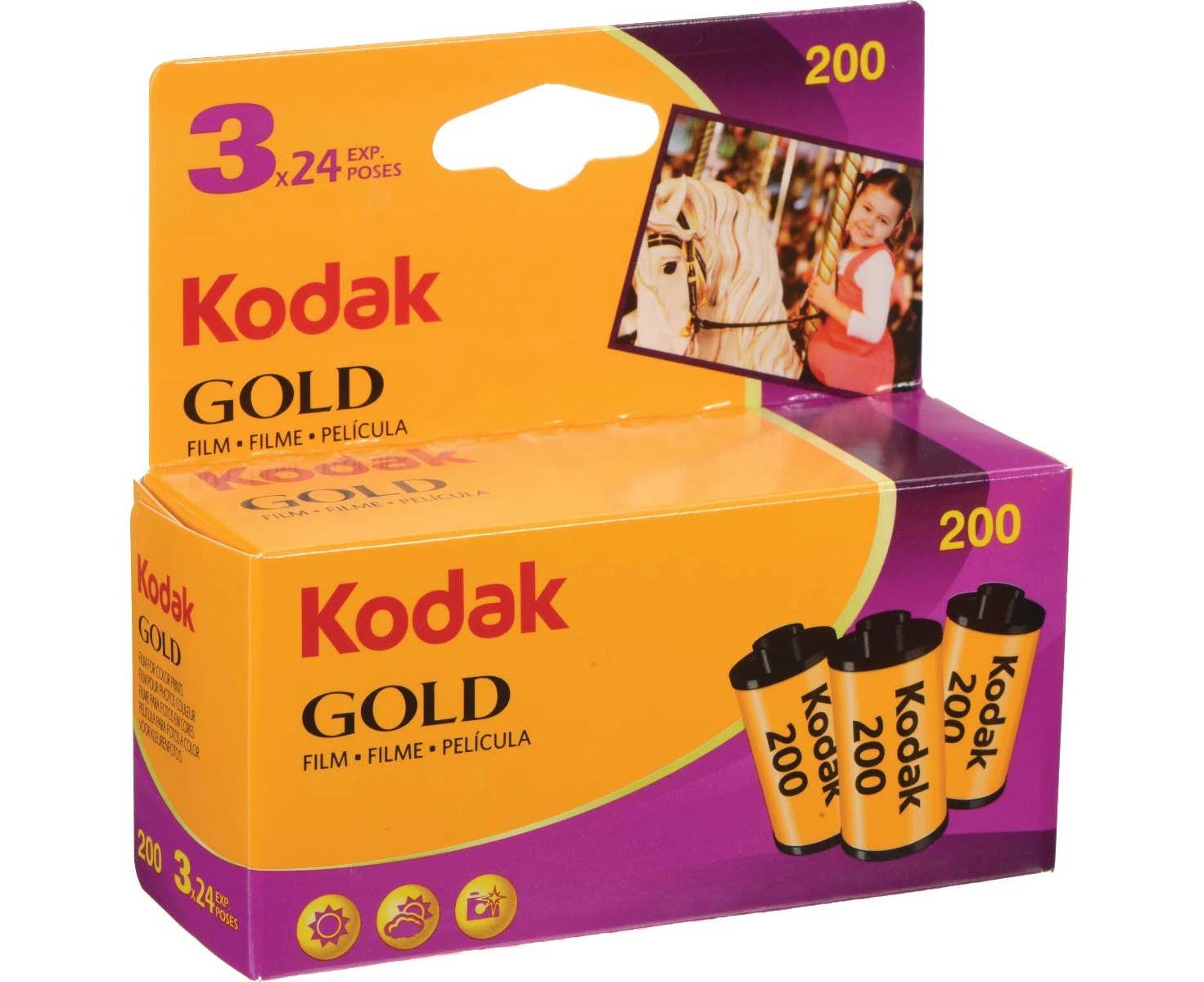 Kodak GOLD 200 ISO Colour 35mm 24exp 3 Pack