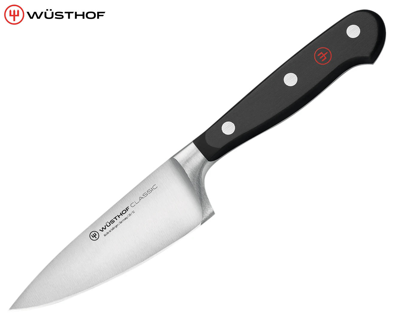 Wusthof Classic Steel Chef's Knife Kitchen Straight Cutting 12cm Blade Black