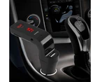 Hands-free Bluetooth FM Transmitter Car Kit-Black