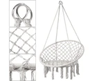 Hammock Chair Swing Hanging Rope Seat Net Chair Tree Outdoor Porch Patio Indoor