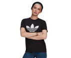 Adidas Originals Women's Adicolor Classics Trefoil Tee / T-Shirt / Tshirt - Black