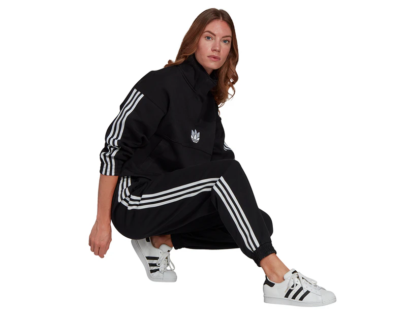 Adidas Originals Women's Adicolour 3D Trefoil Track Pants - Black
