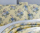 Laura Ashley Linley Printed Queen Bed Coverlet Set - Yellow