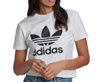 Adidas Originals Women's Adicolor Classics Trefoil Tee / T-Shirt / Tshirt - White