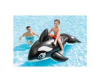 Intex Giant 193cm Inflatable Floating Whale Ride On Pool/Swimming Toy Kids 3y+