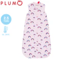 Plum Rainbow Sleeveless 2.5 Tog Baby Sleep Bag - Pink/Multi