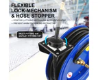 Dynamic Power Air Hose Reel Automotive Industrial 15m Retractable Rewind