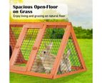 Paw Mate Rabbit Hutch Chicken Coop 118x50x45cm Triangle Cage Run