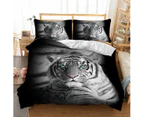 White Tiger Quilt cover set-Single/Double/Queen/King