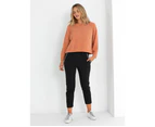 Women's Marco Polo Relaxed Knit Sweater Amberglow