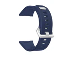 Strapsco Soft Silicone Band For Fitbit Ionic Smart Watch Replacement Accessories-Navy Blue
