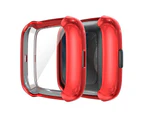 Strapsco TPU Fullbody Protective Watch Case For Fitbit Versa 2-Red