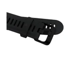 Strapsco 26mm Wristband For Garmin Fenix 3/Fenix 3 HR/Fenix 5X/5X Plus Silicone Sport Strap Replacement Accessories Black Buckle-White