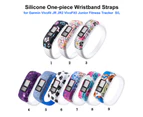 Strapsco Soft Silicone Replacement Watchband for Garmin Vivofit Vivofit 3/Vivofit JR/JR 2 Band for Kids Women Men-Color6