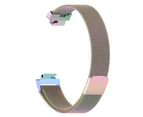 Strapsco Stainless Steel Metal Replacement Strap Magnet Buckle For Fitbit Inspire HR-Colorful